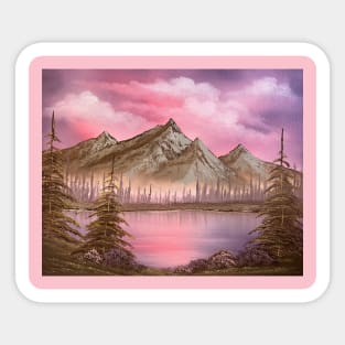 Mauve Mountain Sticker